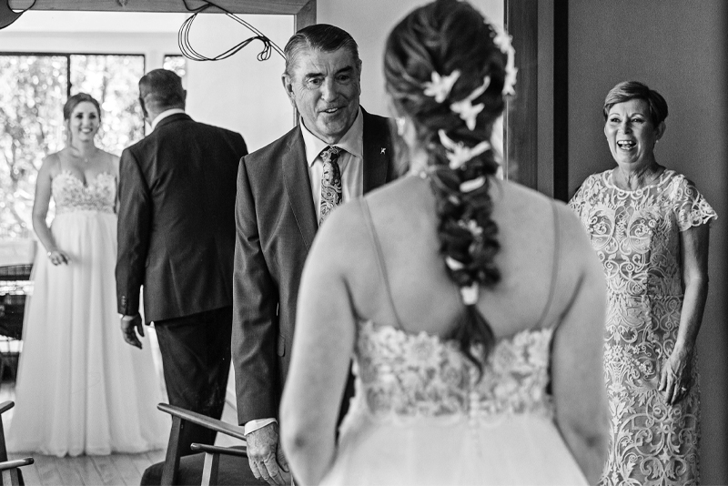 dads first reaction to seeing his daughter on her wedding day